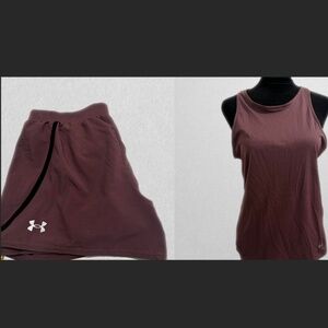 Under Armour Mauve Tank & Shorts Set – Activewear Bundle